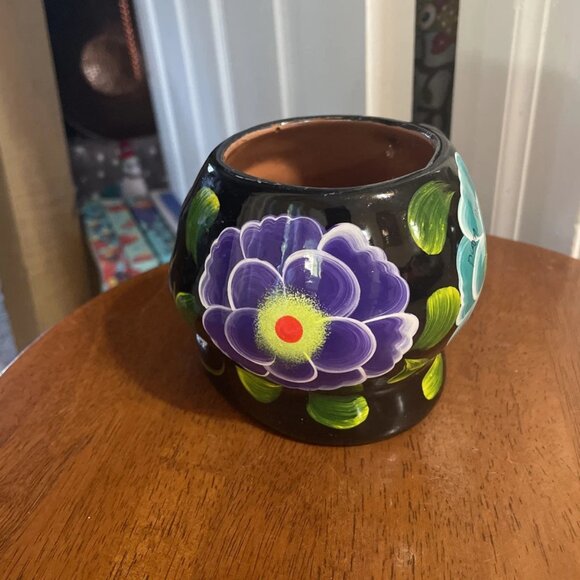 Mexican Calavera Handmade Mug, 10 oz, Made in Mexico - Signed - Picture 2 of 7